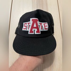 Vintage The Winner “State” University Trucker Snapback Hat‎